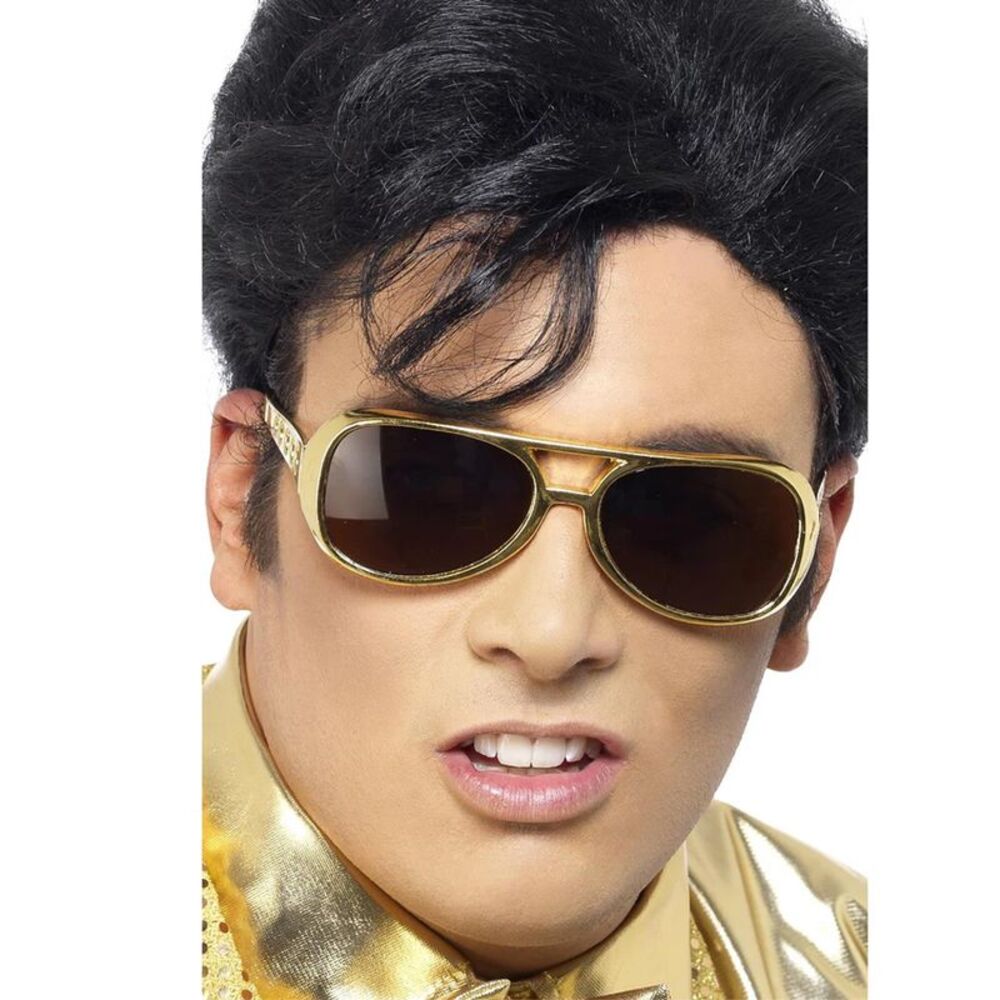 Elvis Presley Unisex Adult Glasses / Gold
